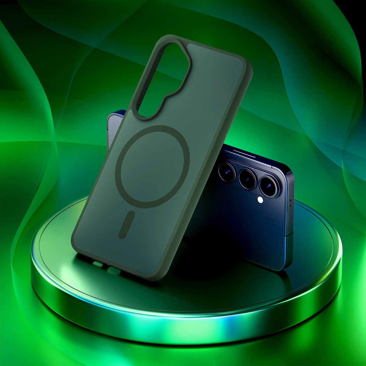 Dėklas 3mk Smoke MagDėklas, skirtas Samsung Galaxy S26+ - žalias