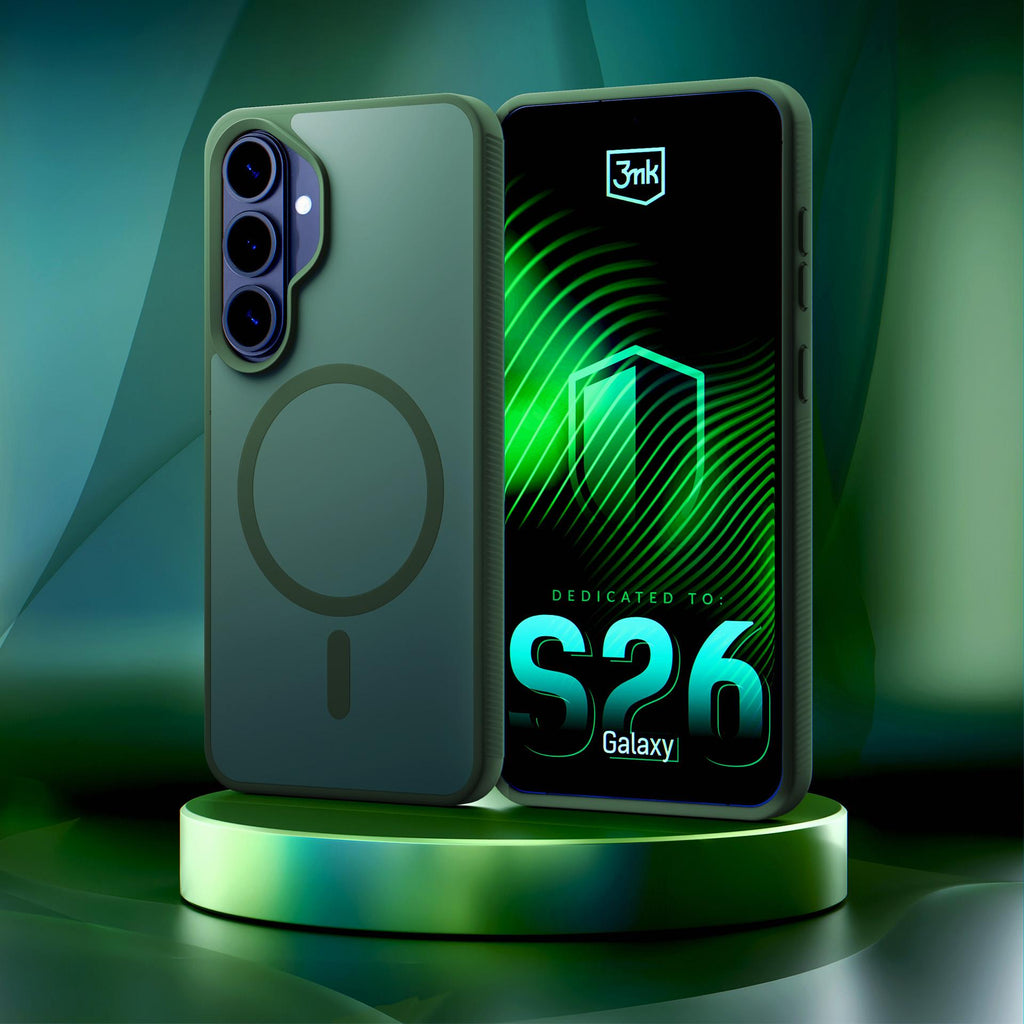 Dėklas 3mk Smoke MagDėklas, skirtas Samsung Galaxy S26+ - žalias