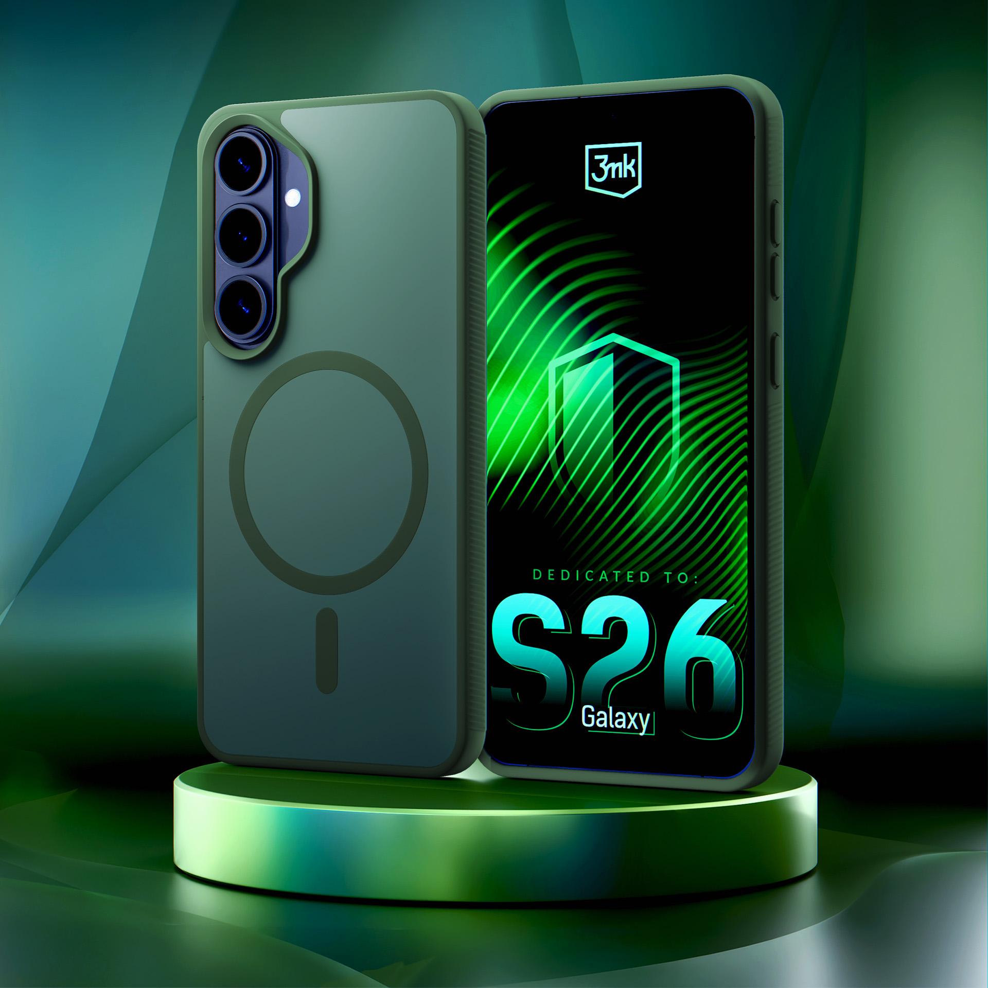 Dėklas 3mk Smoke MagDėklas, skirtas Samsung Galaxy S26+ - žalias