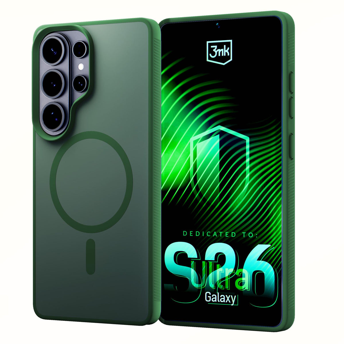 Dėklas 3mk Smoke MagDėklas, skirtas Samsung Galaxy S26 Ultra - žalias