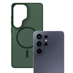 Dėklas 3mk Smoke MagDėklas, skirtas Samsung Galaxy S26 Ultra - žalias