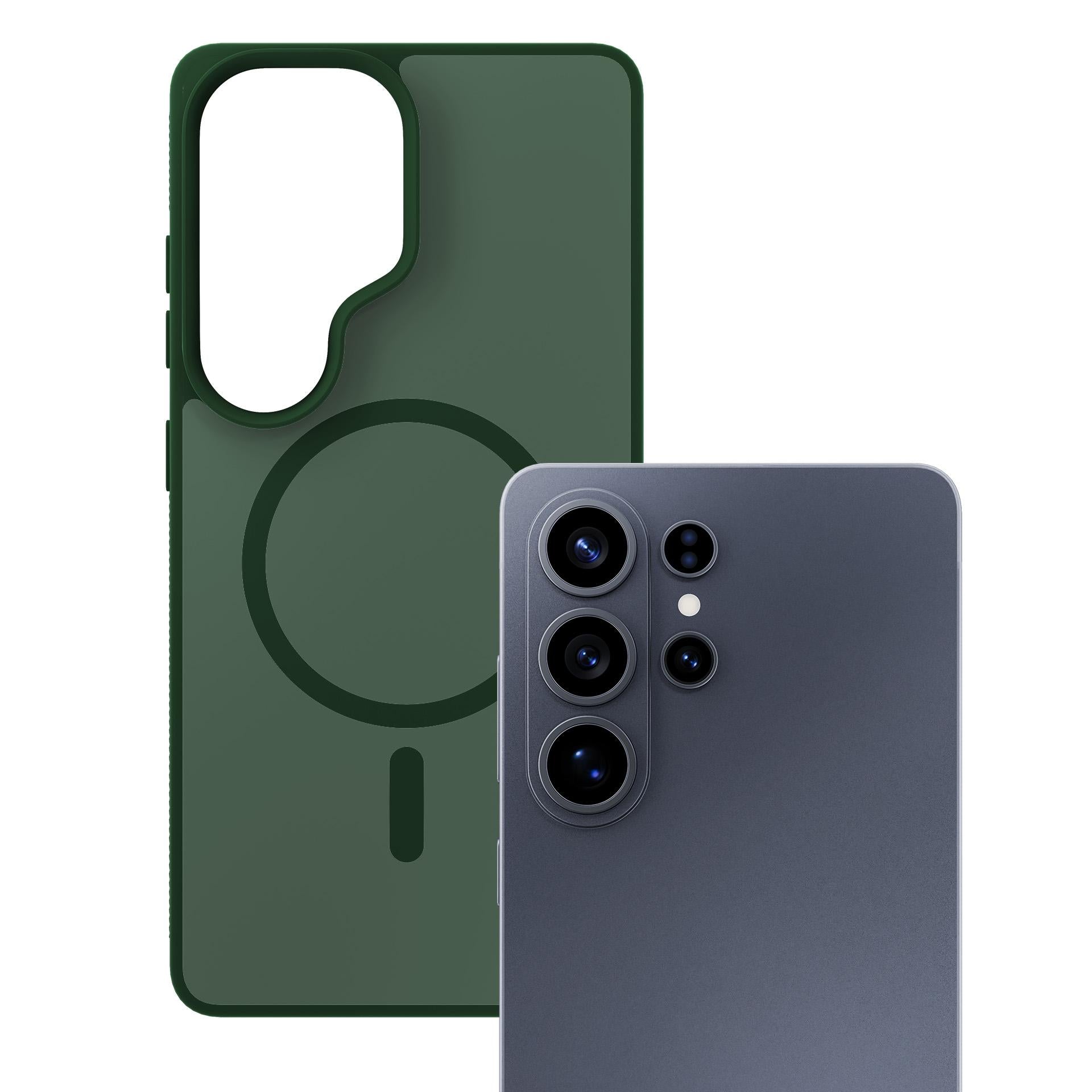 Dėklas 3mk Smoke MagDėklas, skirtas Samsung Galaxy S26 Ultra - žalias