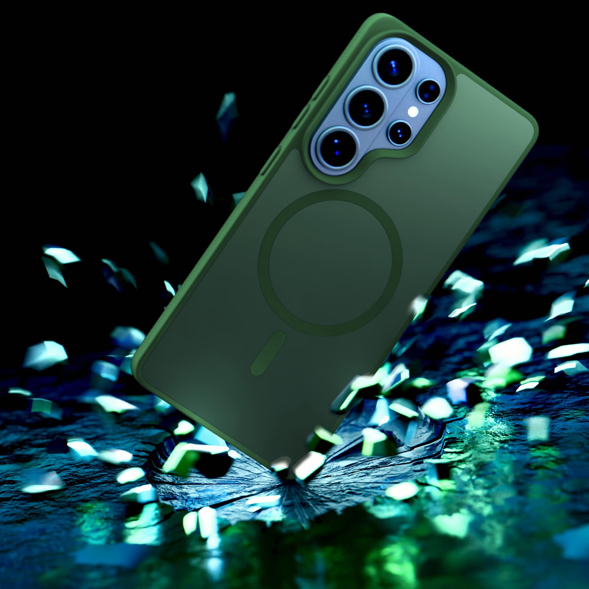 Dėklas 3mk Smoke MagDėklas, skirtas Samsung Galaxy S26 Ultra - žalias