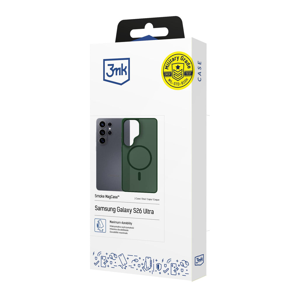 Dėklas 3mk Smoke MagDėklas, skirtas Samsung Galaxy S26 Ultra - žalias