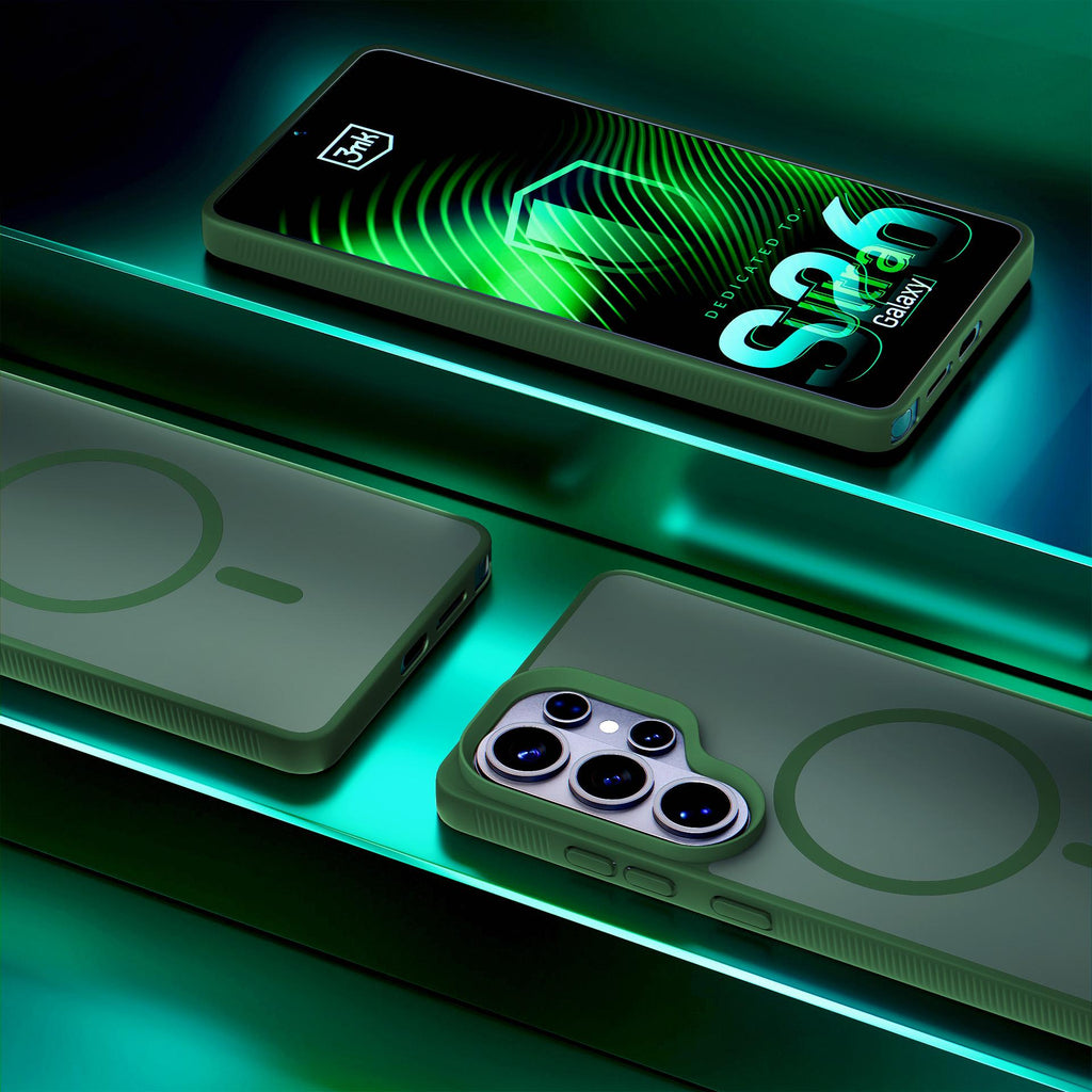 Dėklas 3mk Smoke MagDėklas, skirtas Samsung Galaxy S26 Ultra - žalias