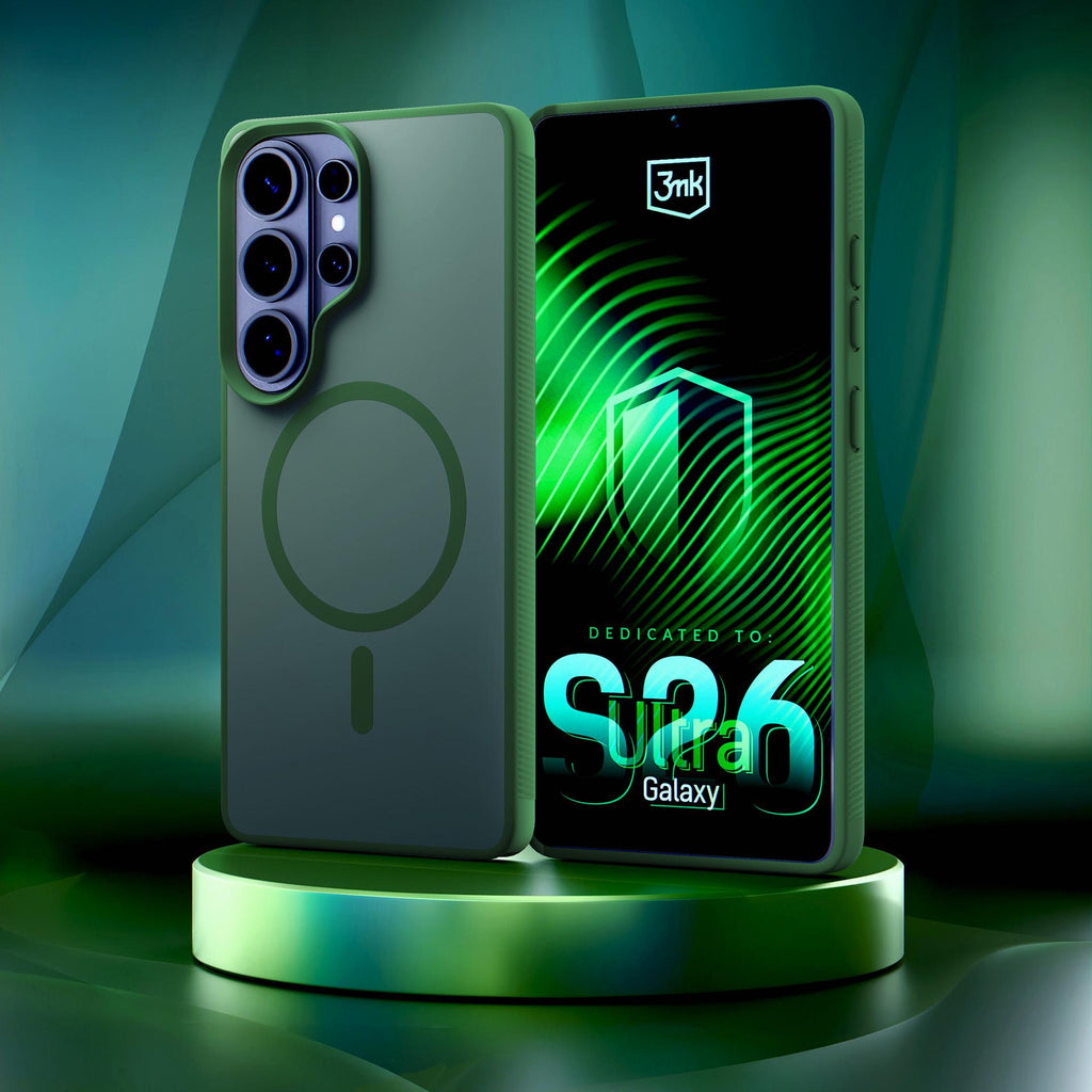 Dėklas 3mk Smoke MagDėklas, skirtas Samsung Galaxy S26 Ultra - žalias