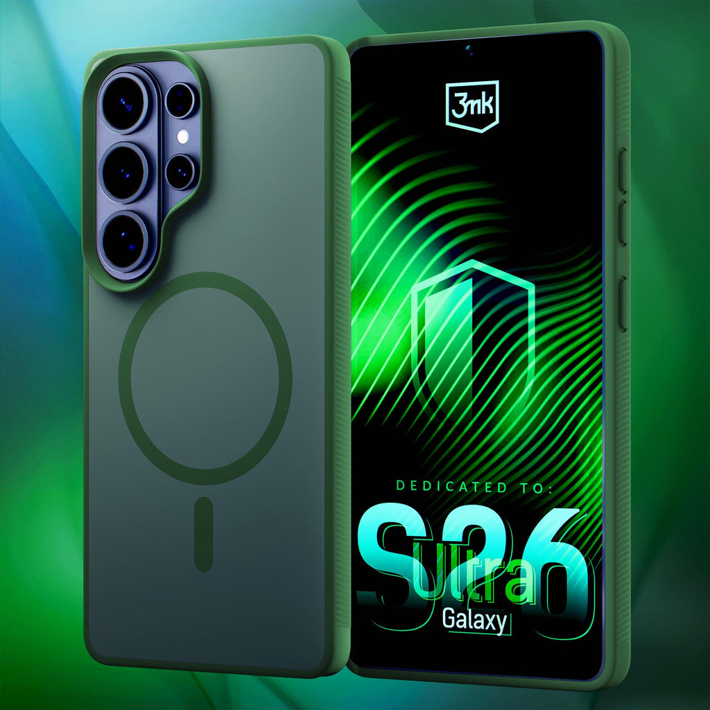 Dėklas 3mk Smoke MagDėklas, skirtas Samsung Galaxy S26 Ultra - žalias