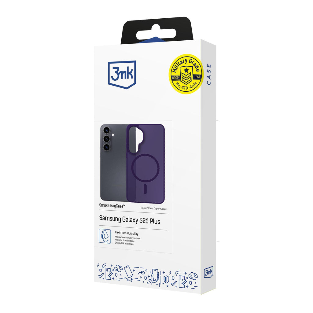 3mk Smoke MagCase Samsung Galaxy S26+ Etui - violetinė -- Samsung Galaxy S26+