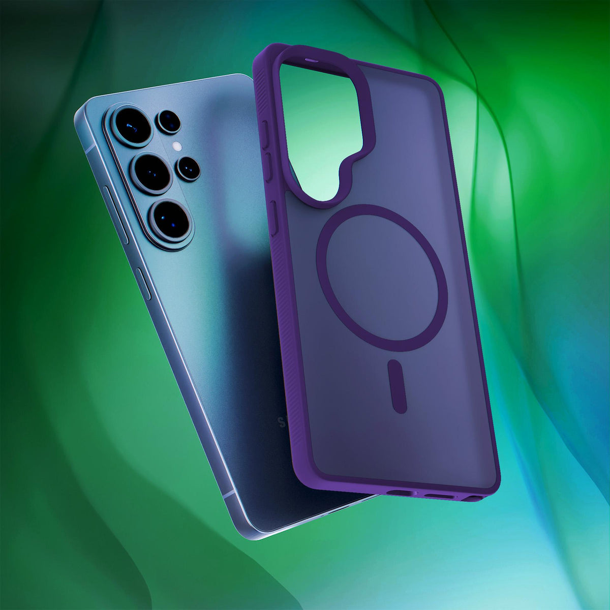Dėklas 3mk Smoke MagDėklas skirtas Samsung Galaxy S26 Ultra - violetinė
