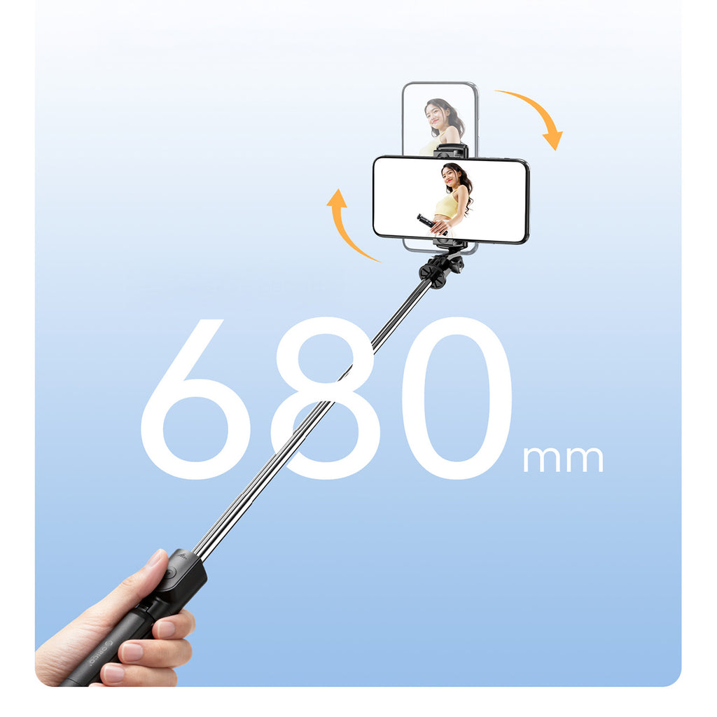 Selfie pagaliukas Orico SPV68 mini trikojis Bluetooth 360 laipsnių sukimas 68 cm - juodas -- Selfie Sticks & Tripods