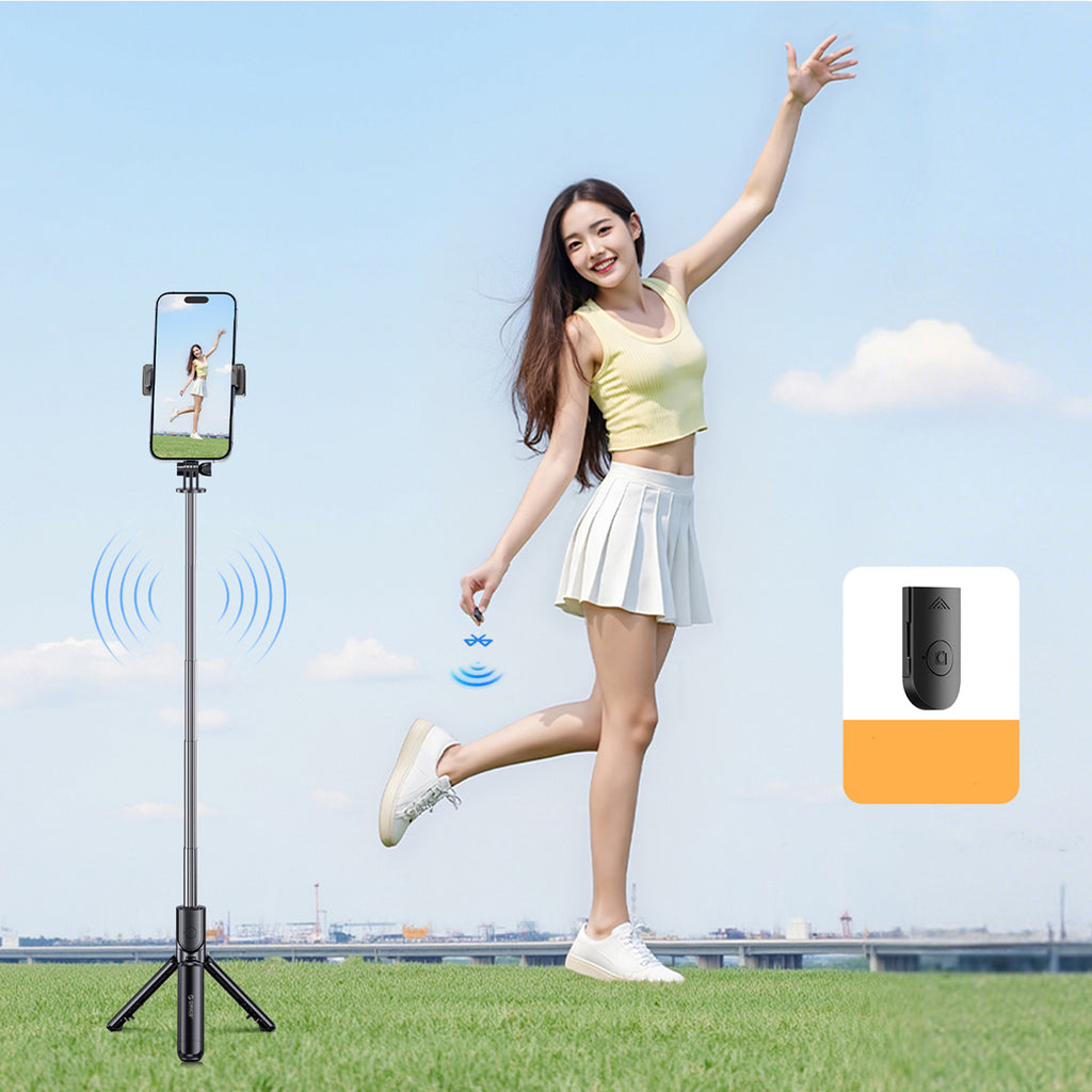 Selfie pagaliukas Orico SPV68 mini trikojis Bluetooth 360 laipsnių sukimas 68 cm - juodas -- Selfie Sticks & Tripods