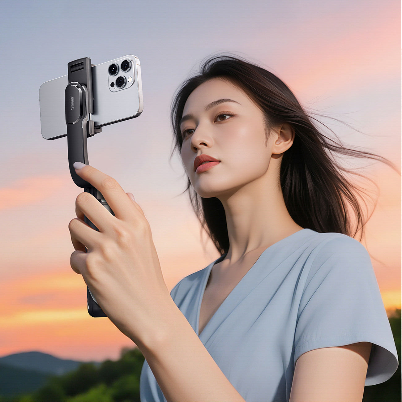 Selfie lazda Orico SPV100 mini trikojis Bluetooth 360 laipsnių rotacija - juoda -- Selfie Sticks & Tripods