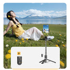 Savifotografijos lazda Orico SPV90 aliuminio mini trikojis Bluetooth 360 laipsnių sukimas - juoda -- Selfie Sticks & Tripods