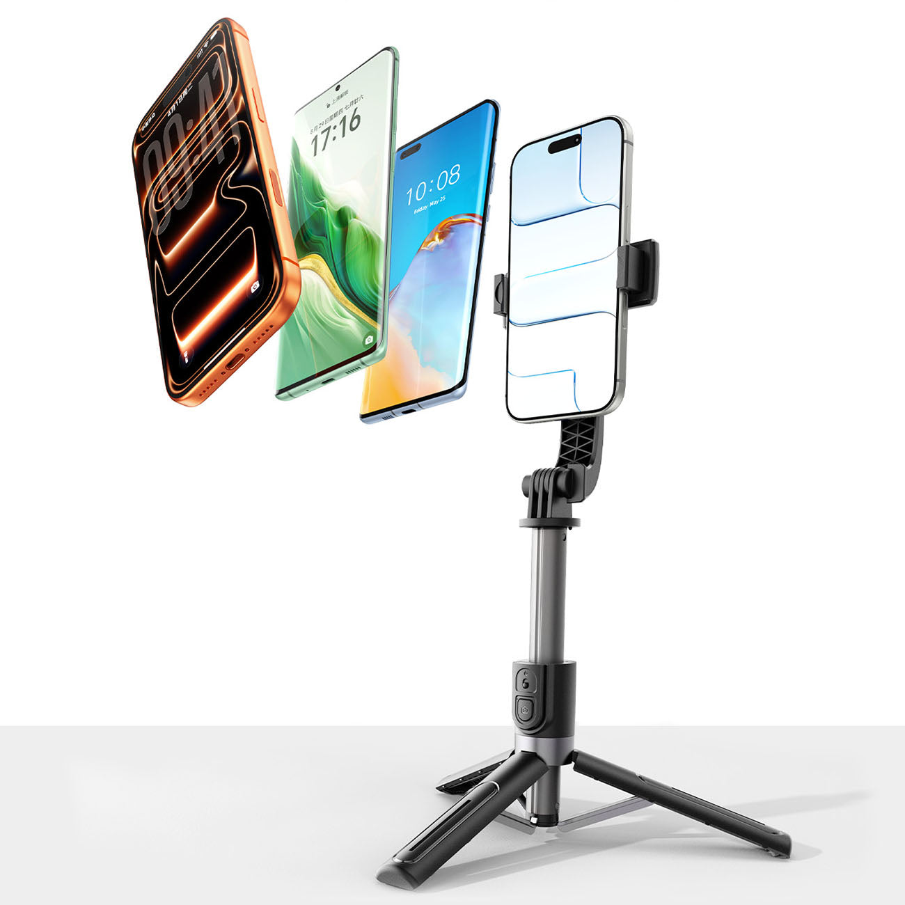 Savifotografijos lazda Orico SPV90 aliuminio mini trikojis Bluetooth 360 laipsnių sukimas - juoda -- Selfie Sticks & Tripods