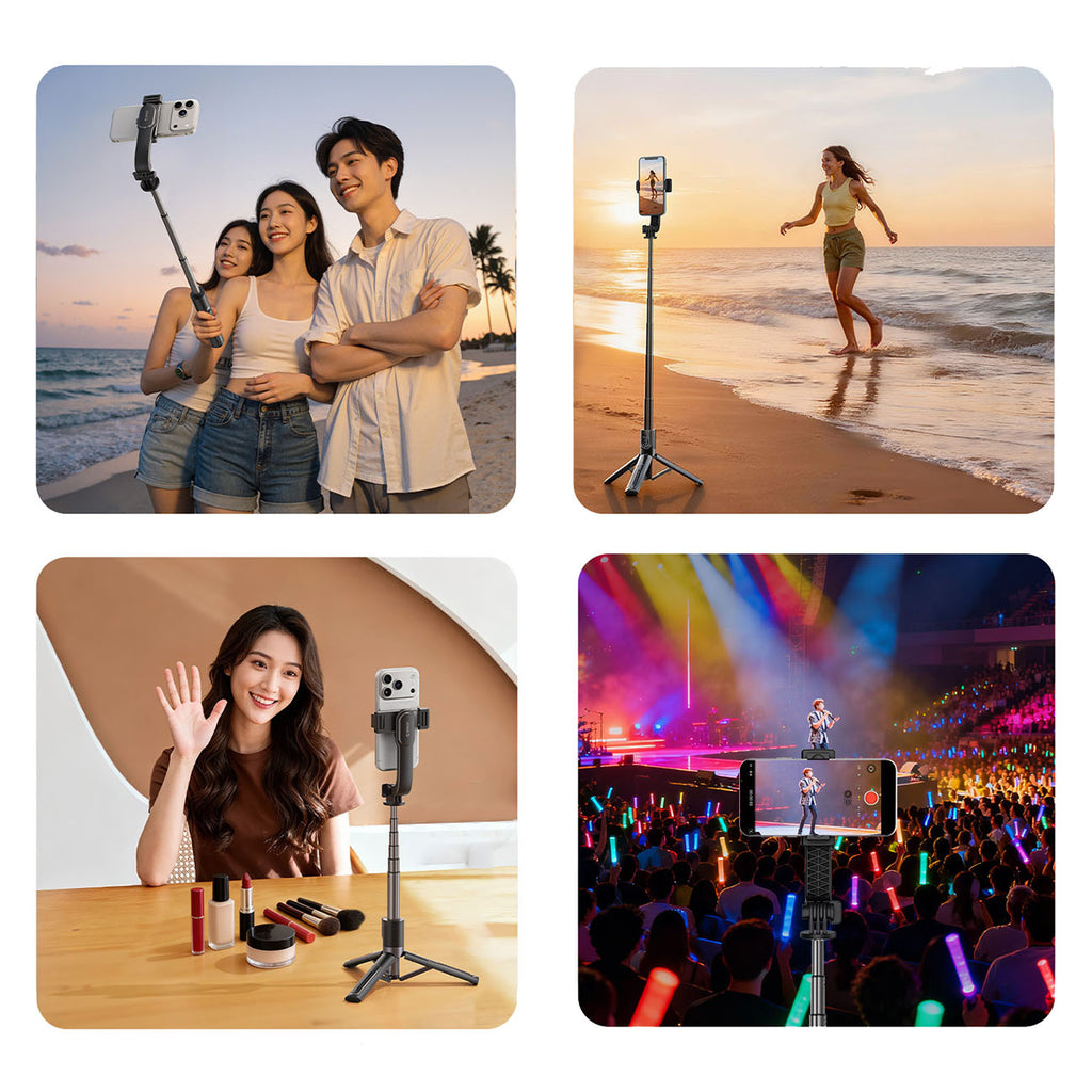 Savifotografijos lazda Orico SPV90 aliuminio mini trikojis Bluetooth 360 laipsnių sukimas - juoda -- Selfie Sticks & Tripods
