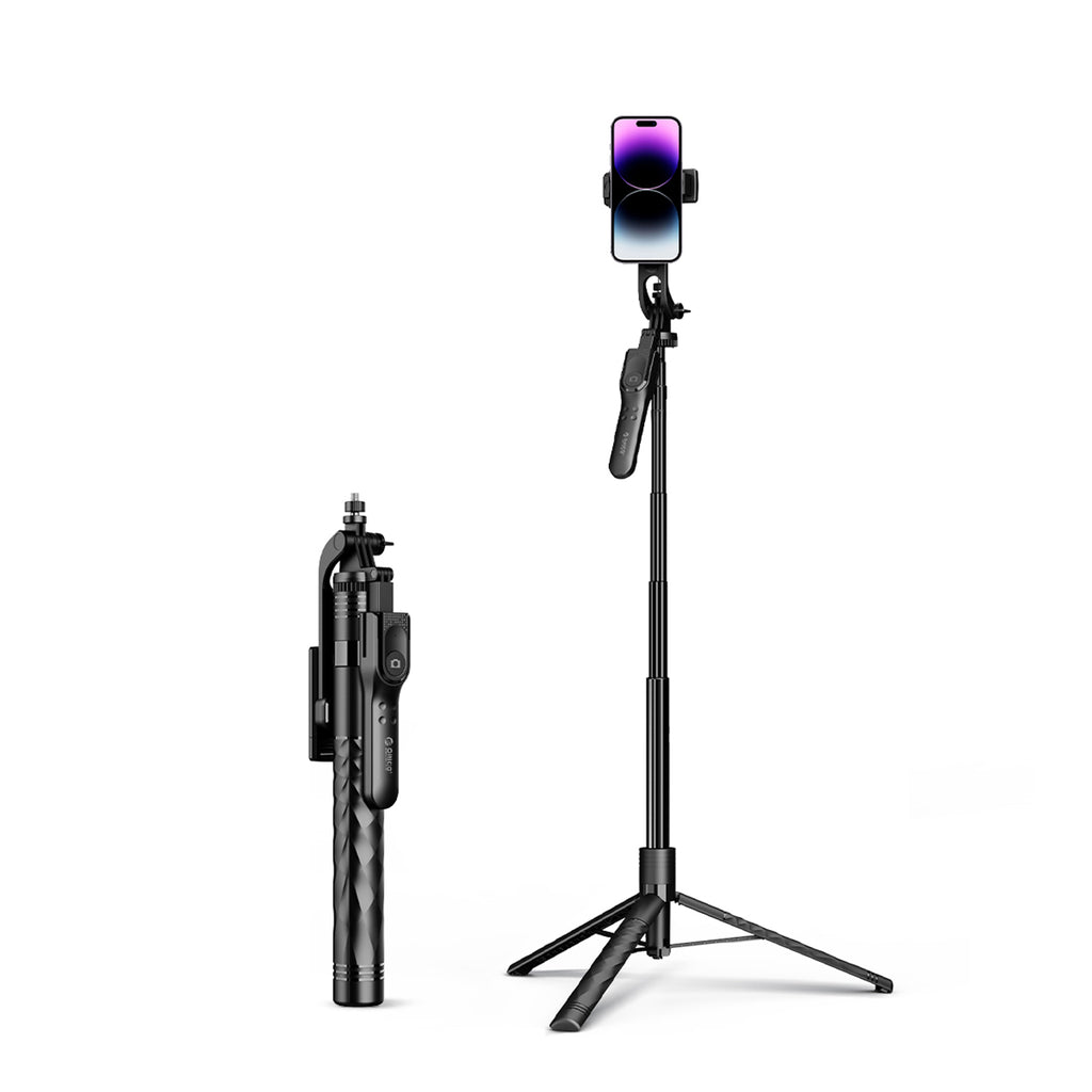 Savifotografijos lazda Orico SPM175 trikojis 1/4" telefono fotoaparatui su 360 laipsnių sukimu Bluetooth 5.2 - juoda --...