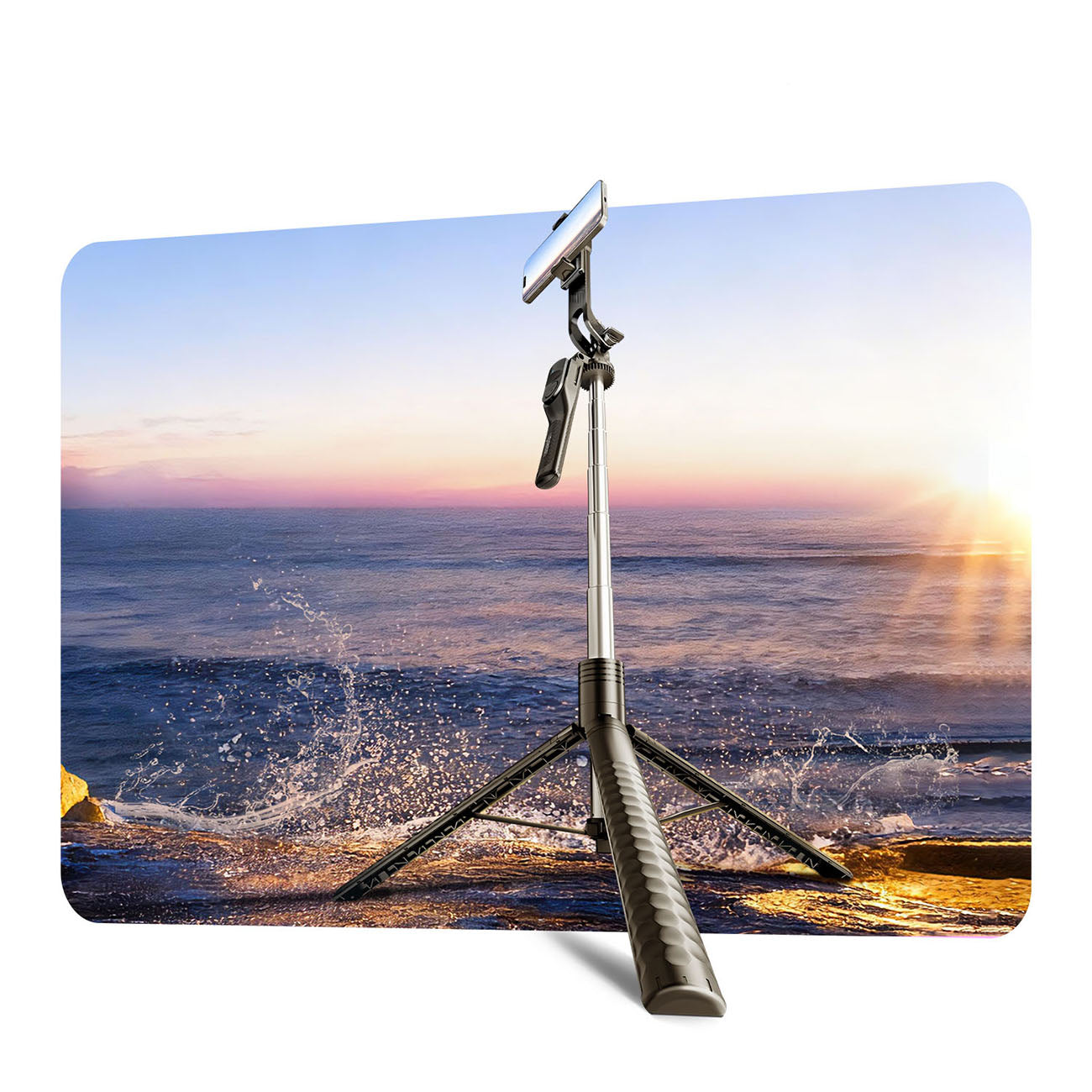 Savifotografijos lazda Orico SPM190 trikojis 1/4" telefono fotoaparatui su 360 laipsnių sukimu Bluetooth 5.2 - juoda --...