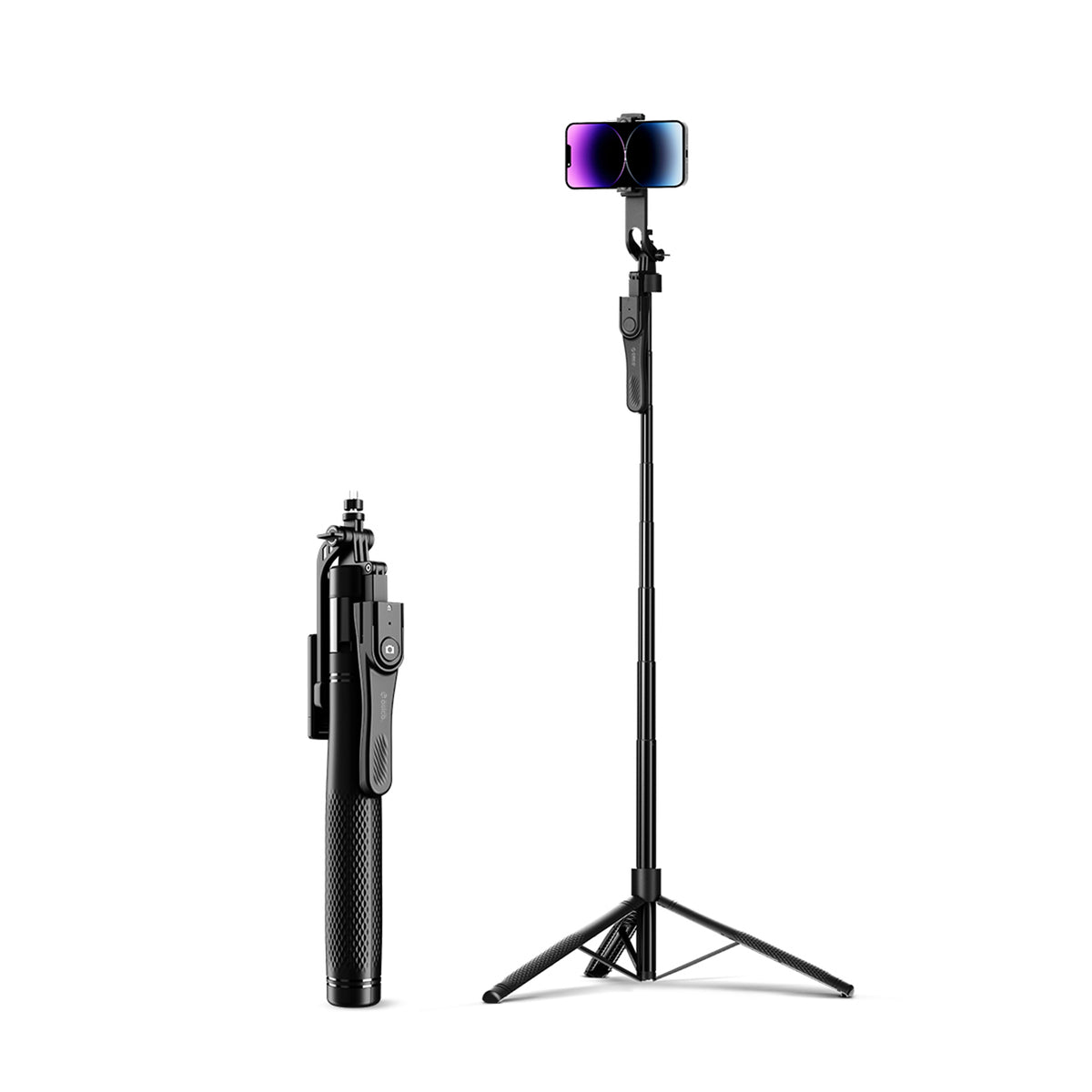 Savifotografijos lazda Orico SPM215 trikojis 1/4" telefono fotoaparatui su 360 laipsnių sukimu Bluetooth 5.2 - juoda --...