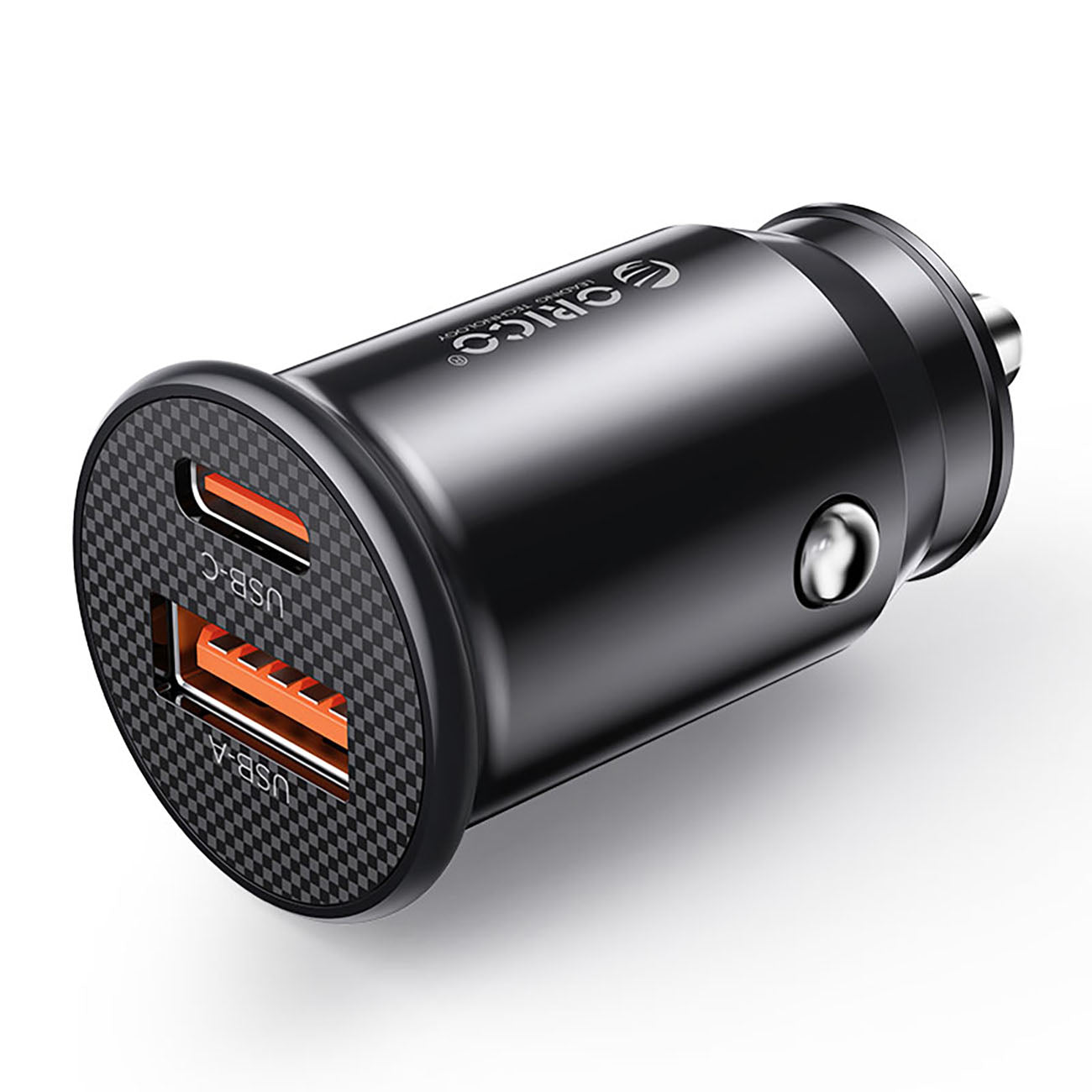 Orico PowerMini 30W USB-C + USB-A Automobilinis Įkroviklis - Juodas -- Car chargers