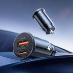 Orico PowerMini 30W USB-C + USB-A Automobilinis Įkroviklis - Juodas -- Car chargers