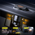 Orico PowerMini 30W USB-C + USB-A Automobilinis Įkroviklis - Juodas -- Car chargers