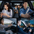 Orico MiniRing 30W USB-A + USB-C Automobilinis Įkroviklis - Juodas -- Car chargers