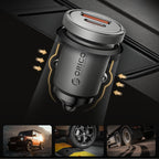 Orico MiniRing Pro 45W USB-A + USB-C automobilio įkroviklis - sidabro spalvos -- Car chargers