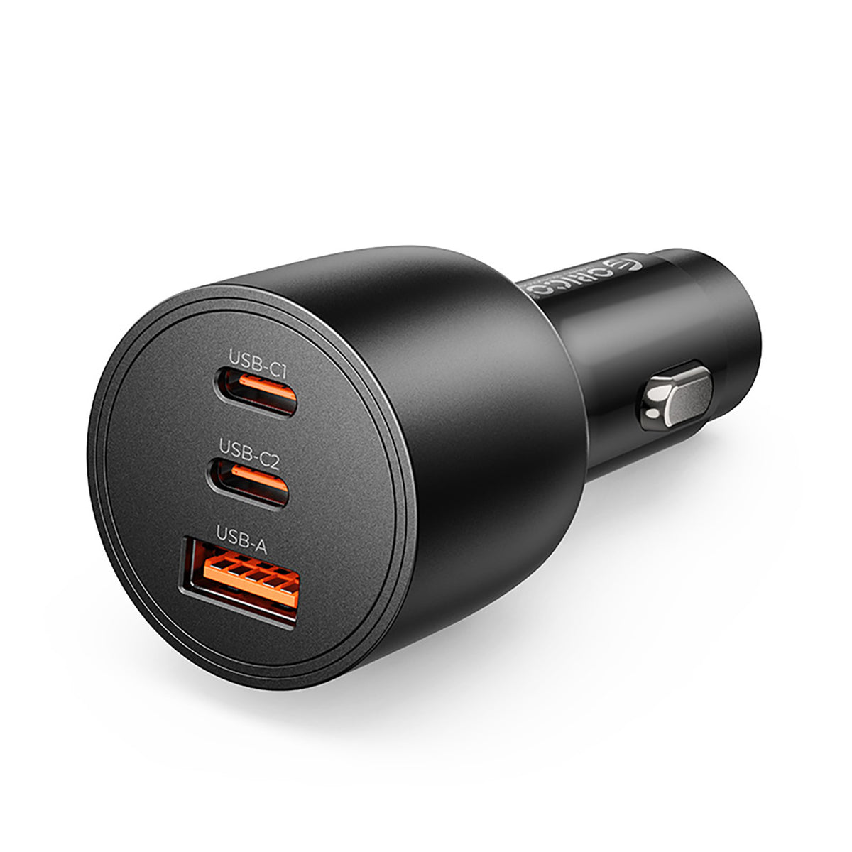 Orico PowerLink 165W USB-A + 2x USB-C automobilio įkroviklis - juodas -- Car chargers