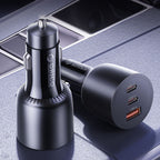 Orico PowerLink 165W USB-A + 2x USB-C automobilio įkroviklis - juodas -- Car chargers