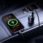 Orico PowerLink 165W USB-A + 2x USB-C automobilio įkroviklis - juodas -- Car chargers