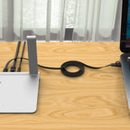 Orico PUG-C6B CAT6 1000Mbps RJ45 Ethernet tinklo kabelis, plokščias LAN, 30m - juodas -- Network Cables