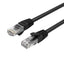 Orico PUG-C6 CAT6 1000Mbps RJ45 Ethernet tinklo kabelis Internet LAN apvalas 1m - juodas -- Network Cables