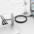 Orico PUG-C6 CAT6 1000Mbps RJ45 Ethernet tinklo kabelis Internet LAN apvalas 1m - juodas -- Network Cables