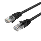 Orico PUG-C6 CAT6 1000Mbps RJ45 Ethernet tinklo kabelis LAN apvalus 3m - juodas -- Network Cables
