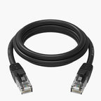 Orico PUG-C6 CAT6 1000Mbps RJ45 Ethernet tinklo kabelis LAN apvalus 40m - juodas -- Network Cables