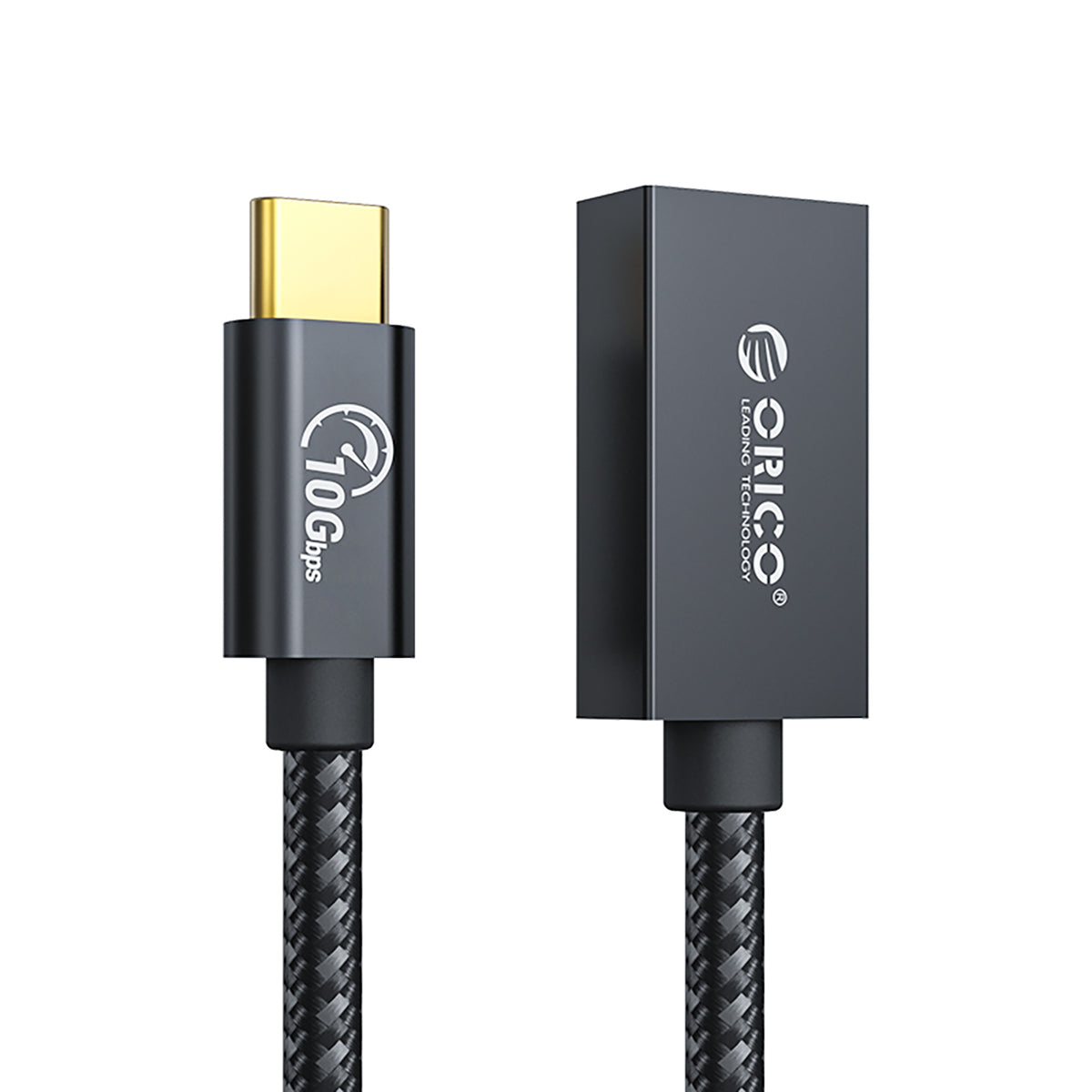 Orico CAF31 USB-C - USB-A 3.1 Gen 2 10Gbps 30cm OTG adapteris - juodas -- USB Adapters