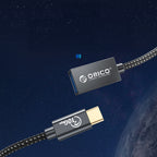 Orico CAF31 USB-C - USB-A 3.1 Gen 2 10Gbps 1m OTG adapteris - juodas -- USB Adapters