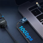 Orico CAF31 USB-C - USB-A 3.1 Gen 2 10Gbps 1m OTG adapteris - juodas -- USB Adapters