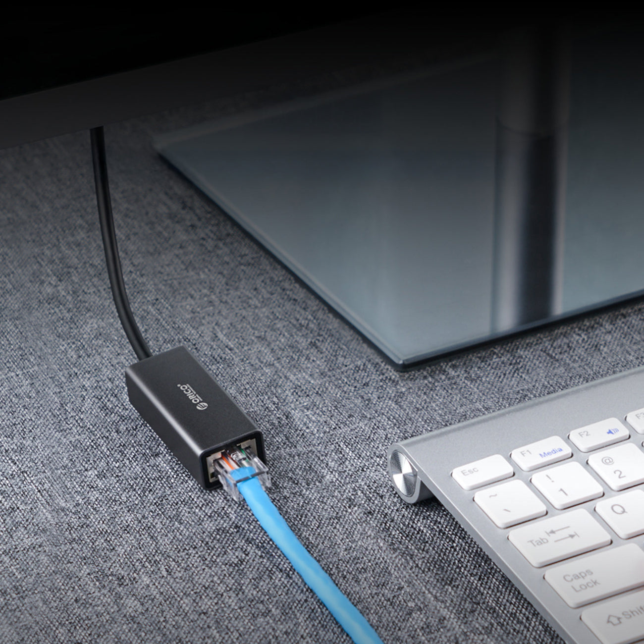 Orico XC-R45-V1 USB-C į RJ45 Gigabit Ethernet 1 Gbps tinklo adapteris - Juodas -- Network Adapters
