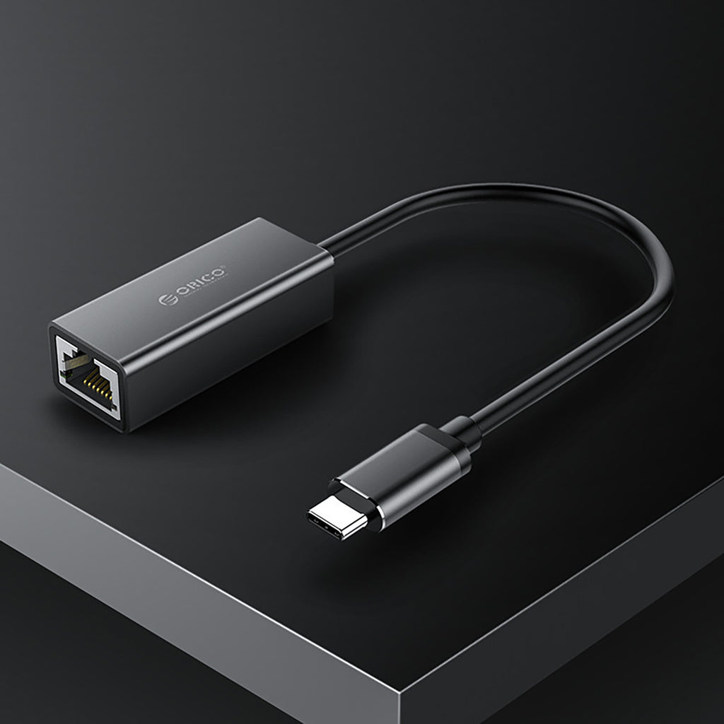 Orico XC-R45-V1 USB-C į RJ45 Gigabit Ethernet 1 Gbps tinklo adapteris - Juodas -- Network Adapters