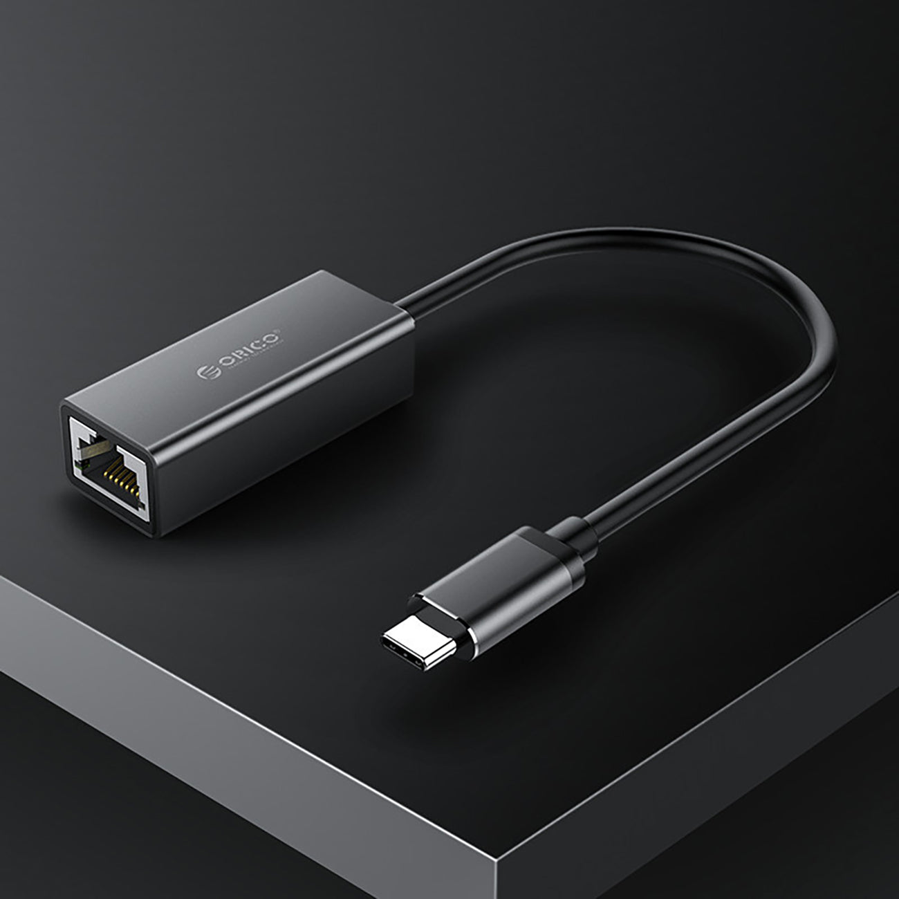 Orico XC-R45-V1 USB-C į RJ45 Gigabit Ethernet 1 Gbps tinklo adapteris - Juodas -- Network Adapters