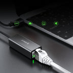 Orico XC-R45-V1 USB-C į RJ45 Gigabit Ethernet 1 Gbps tinklo adapteris - Juodas -- Network Adapters