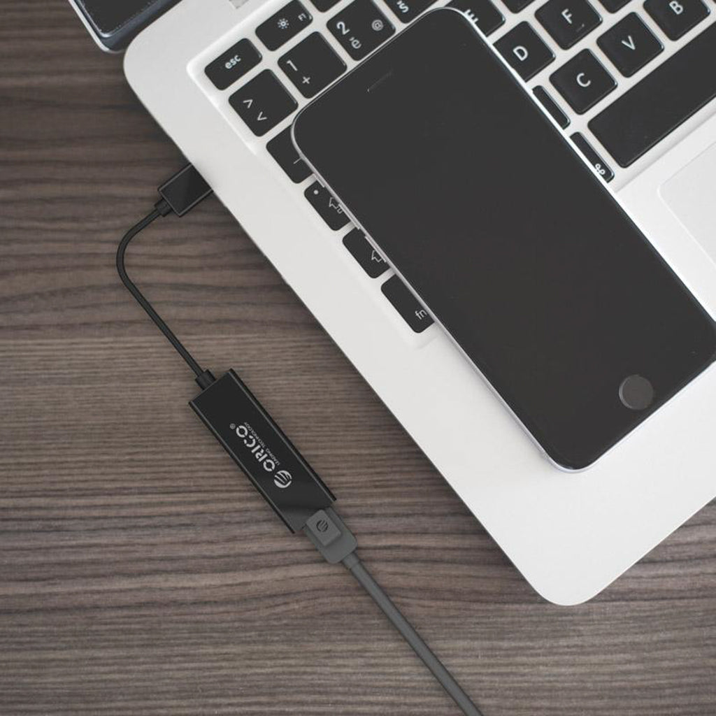 Orico UTJ-U3 1 Gigabit USB-A 3.0 išorinė tinklo kortelė - Juodas -- Network Adapters