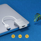 Orico UTH USB-A 3.0 to HDMI adapteris - sidabrinė -- Video Adapters