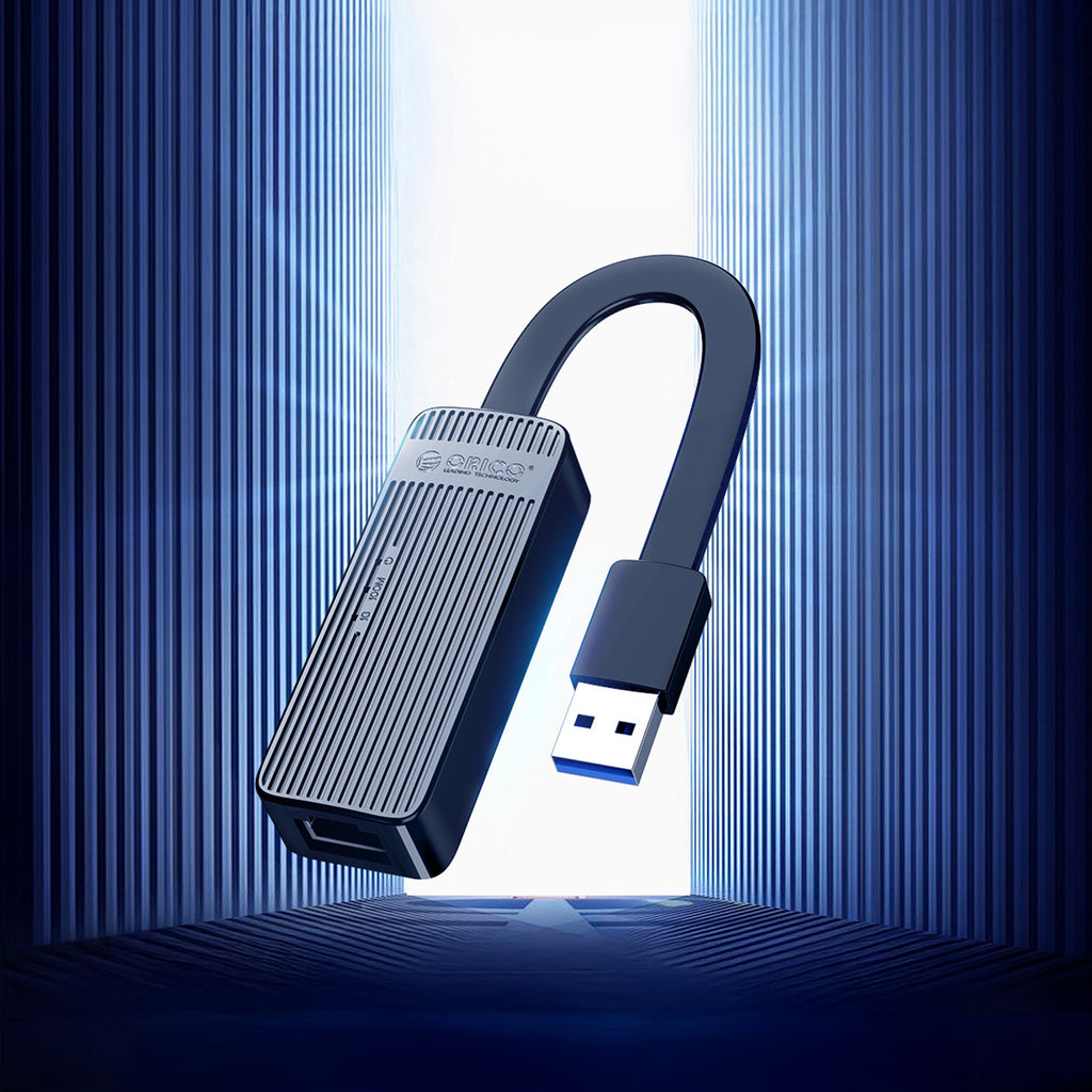 Orico UTK-U3 USB-A 3.0 į RJ45 Gigabit Ethernet 1 Gbps tinklo adapteris - Juodas -- Network Adapters