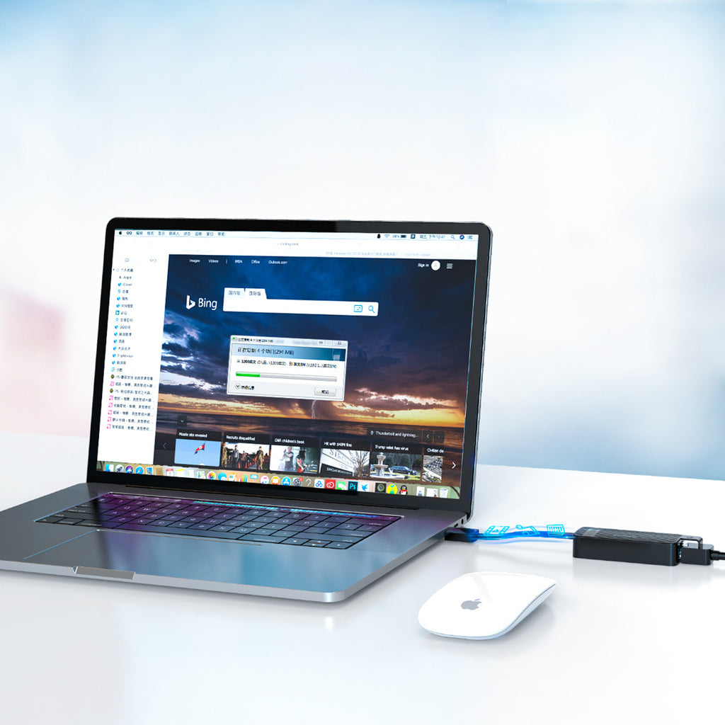 Orico UTK-U3 USB-A 3.0 į RJ45 Gigabit Ethernet 1 Gbps tinklo adapteris - Juodas -- Network Adapters