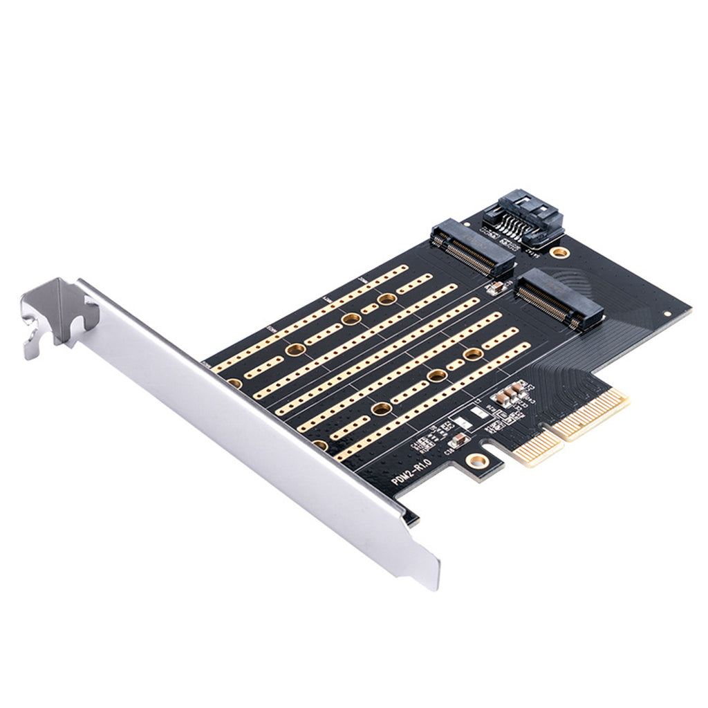 Orico PDM2 PCI-E 3.0 x4 Išplėtimo kortelė M.2 NVMe ir SATA diskams - Juodas -- Uncategorized