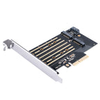 Orico PDM2 PCI-E 3.0 x4 Išplėtimo kortelė M.2 NVMe ir SATA diskams - Juodas -- Uncategorized