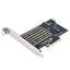 Orico PDM2 PCI-E 3.0 x4 Išplėtimo kortelė M.2 NVMe ir SATA diskams - Juodas -- Uncategorized