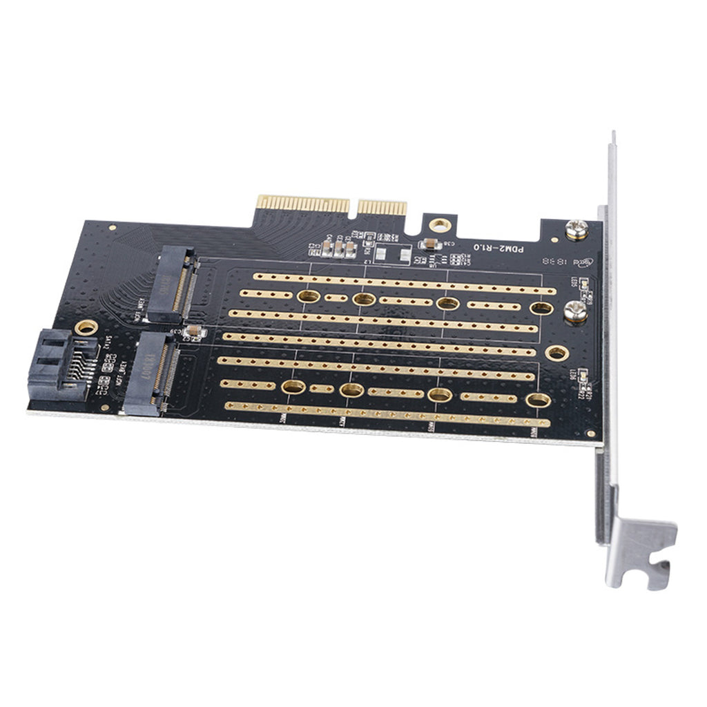 Orico PDM2 PCI-E 3.0 x4 Išplėtimo kortelė M.2 NVMe ir SATA diskams - Juodas -- Uncategorized